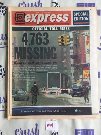 New York Daily News Express Newspaper (Sep 13, 2001) Ground Zero 911 Full Edition V44