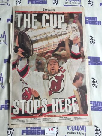 The Record Newspaper (Jun 27 1995) Scott Stevens Devils Stanley Cup Champion Ice Hockey Sports Cover V47