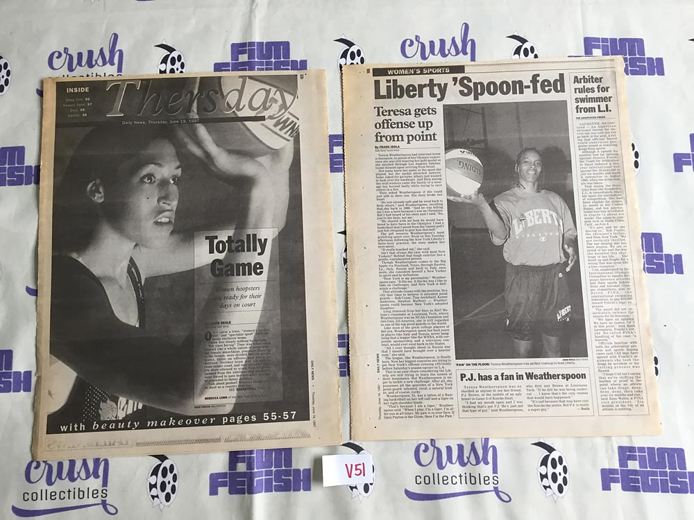 New York Daily News Newspaper (Jun 19, 1997) Rebecca Lobo Women’s Basketball Cover V51