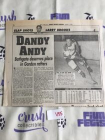 New York Post (Mar 1, 1996) Andy Bathgate Ice Hockey Newspaper Cover V55