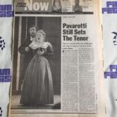 New York Daily News (Apr 8, 1996) Luciano Pavarotti, Aprile Millo Opera Singer Newspaper Cover V60