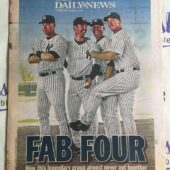 New York Daily News (Oct 3, 2010) Four Core Jeter, Posada, Pettitte, Rivera Baseball Newspaper V62
