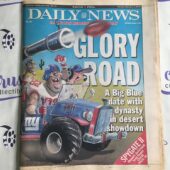 New York Daily News (Feb 3, 2008) Michael Strahan, Phil Simms Football Newspaper Cover V66
