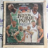 New York Post (April 15, 2011)  Paul Pierce , Ray Allen, Kevin Garnett Basketball Newspaper Cover V69