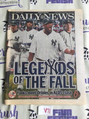 New York Daily News (Oct 7, 2012) Derek Jeter Baseball Newspaper Cover V71