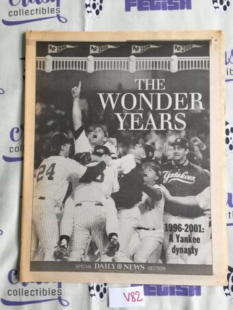 New York Daily News (Nov 7, 2001) Yankees 1996-2001 Wonder Years Baseball Cover V82