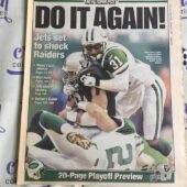 New York Post (Jan 11, 2002) Victor Green, Tim Brown, Aaron Glenn Jets Newspaper Cover V85