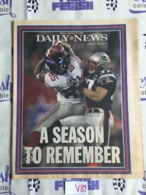 New York Daily News (Feb 10, 2008)  David Tyree, Rodney Harrison Football Newspaper Cover V89