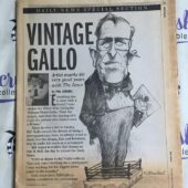 New York Daily News (Apr 11, 2002) William Victor Gallo Artist Newspaper Cover V92