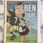 New York Daily News (Jan 21, 2011) Ben Roethlisberger, Rex Ryan Football Newspaper Cover W06