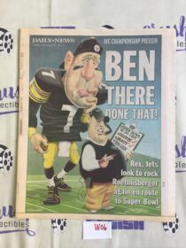 New York Daily News (Jan 21, 2011) Ben Roethlisberger, Rex Ryan Football Newspaper Cover W06