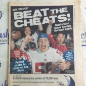 New York Post (Feb 1, 2008) New York Giant Fans Football Newspaper Cover W08