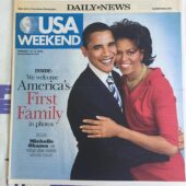 New York Daily News (Jan 16, 2009) Michelle & Barack Obama Newspaper Cover W09