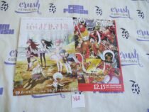 Set of 2 Folded Anime Promotional Flyers Puella Magi Madoka Magica, One Piece Film [Y68]