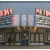 Midtown Theatre in Detroit, Penny Cillin and Raven Wilde Burlesque Dancers Marquee Photo [210907-130]