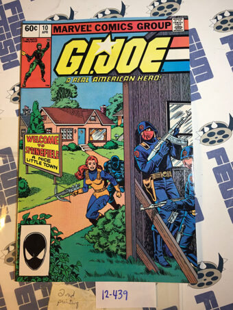 G.I. Joe A Real American Hero Comic Book Issue No.10 1983 2nd Print Marvel 12439