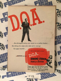 D.O.A. (1949) Original Full-Page Magazine Advertisement, Edmond O’Brien, Pamela Britton [F18]