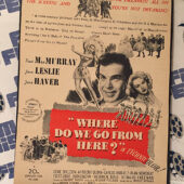 Where Do We Go from Here? (1945) Original Full-Page Magazine Advertisement, Fred MacMurray, Joan Leslie, June Haver [F20]