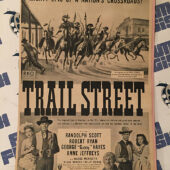 Trail Street (1947) Original Full-Page Magazine Advertisement, Randolph Scott, Robert Ryan [F30]