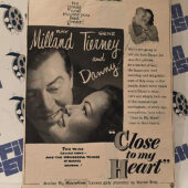 Close to my Heart (1951) Original Full-Page Magazine Advertisement, Ray Milland, Gene Tierney [F33]