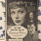 Experiment Perilous (1944) Original Full-Page Magazine Advertisement, Hedy Lamarr, George Brent [F37]