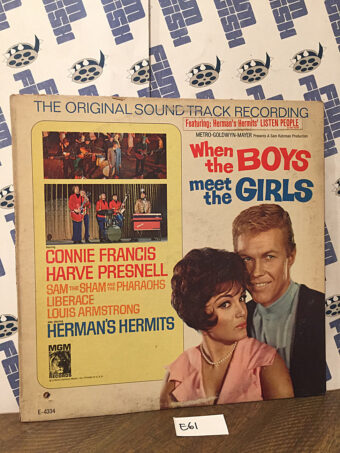 When the Boys Meet the Girls Original Soundtrack Recording Vinyl MGM Records E-4334 E61