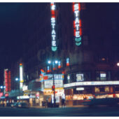 The State Theatre Downtown Los Angeles (1963) Boris Karloff Corridors of Blood Marquee [221010-21]