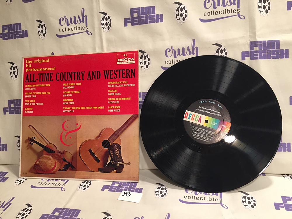 Various All-Time Country And Western 1960 DECCA DL 4010 Vinyl LP Record J93