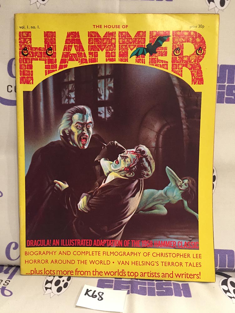 The House of Hammer Magazine (Vol. 1, Issue No. 1, Oct. 1976) U.K. Monsters Christopher Plummer Dracula [K68]