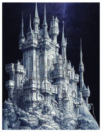 The Museum of Fantasy Art Print Series: Rock Castle Art Print [DP-221118-5]