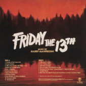 Friday the 13th Original Motion Picture Soundtrack Blood Red and Black Colored Vinyl Edition