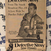 Detective Story (1951) Original Full-Page Magazine Advertisement, Kirk Douglas, Eleanor Parker [F49]