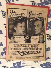 Devotion (1946) Original Full-Page Magazine Advertisement, Ida Lupino, Olivia de Havilland [F51]