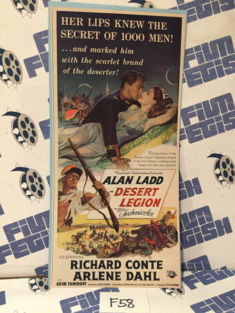 Desert Legion (1953) Original Full-Page Magazine Advertisement, Alan Ladd, Richard Conte [F58]