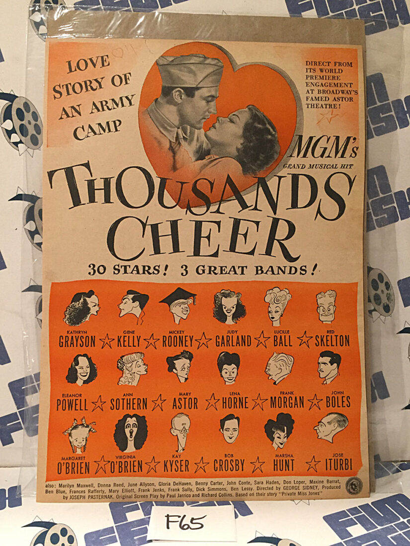 Thousands Cheer (1943) Original Full-Page Magazine Advertisement, Mickey Rooney, Gene Kelly [F65]
