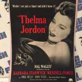 The File on Thelma Jordon (1949) Original Full-Page Magazine Advertisement, Barbara Stanwyck, Wendell Corey [F71]