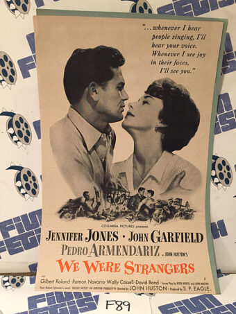 We Were Strangers (1949) Original Full-Page Magazine Advertisement, John Huston, John Garfield [F89]