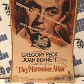 The Macomber Affair (1947) Original Full-Page Magazine Advertisement, Gregory Peck, Joan Bennett [F90]
