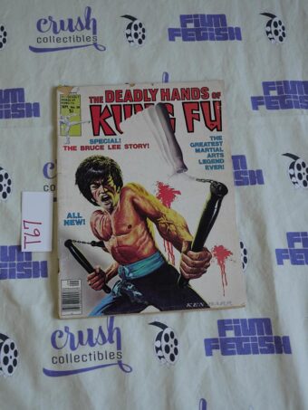 The Deadly Hands of Kung Fu (Sept 1976, Vol 1 No 28) Comic Book Magazine Bruce Lee Story Ken Barr Cover Art [T67]