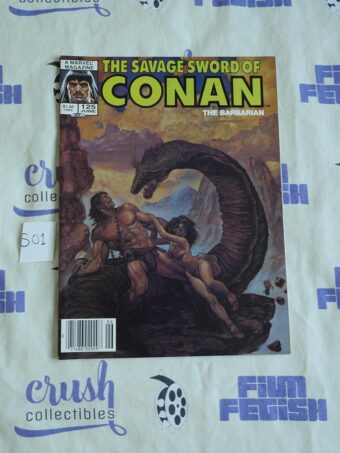 The Savage Sword of Conan The Barbarian (June 1986, No 125) Marvel Comic Book Magazine [S01]