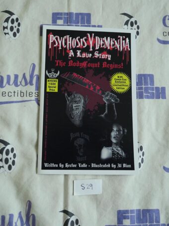 Psychosis Y Dementia: A Love Story – The Body Count Begins New York Comic Con Exclusive Double-Sided Art Print [S29]