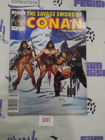 The Savage Sword of Conan The Barbarian (February 1986, No 121) Marvel Comic Book Magazine [S51]