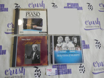 Set of 3 Music CDs – World’s Greatest Piano Masterpieces, Very Best of Jerry Vale, Crooners Classic Swing [T97]