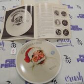 Vintage Norman Rockwell Collector Plate Santa Claus Christmas 1988 Number 16250G with Certificate of Authenticity [U36]