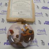 Vintage Norman Rockwell Plate The Shadow Artist Number 5035A with Certificate of Authenticity [U37]