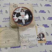 Vintage Norman Rockwell Collector Plate Sitting Pretty Number 18045G with Certificate of Authenticity [U38]