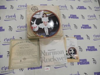 Vintage Norman Rockwell Collector Plate Sitting Pretty Number 18045G with Certificate of Authenticity [U38]
