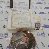 Vintage Norman Rockwell Collector Plate Breaking the Rules Number 5212E with Certificate of Authenticity [U42]