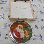 Vintage Norman Rockwell Collector Plate Santa’s Golden Gift Christmas 1987 Number 16769A [U49]