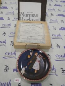 Vintage Norman Rockwell Collector Plate Kiss and Tell Number 11861D with Certificate of Authenticity [U52]
